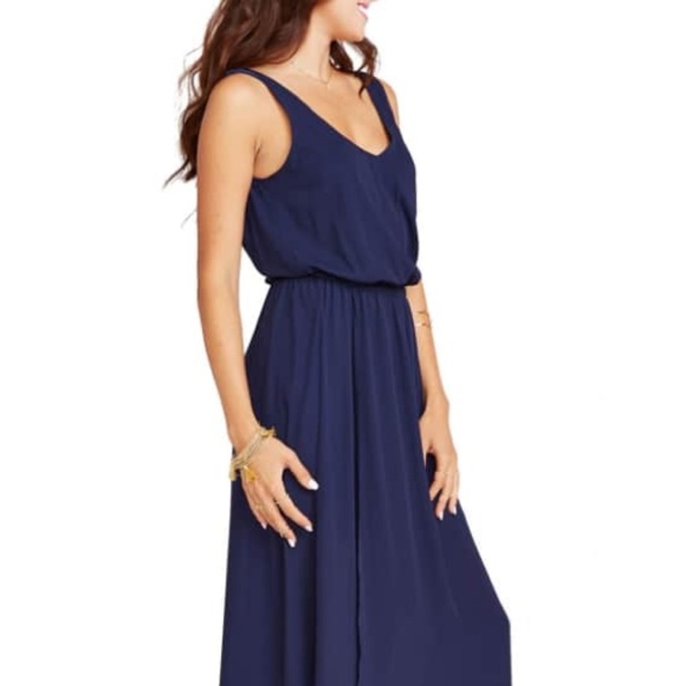 Show Me Your Mumu Kendall Maxi Dress Navy XS
